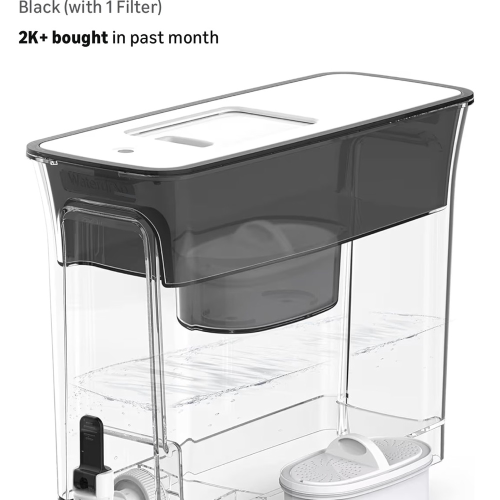 Black Water Filter Pitcher